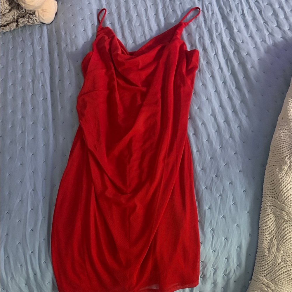 Elegant Red Women's Dress